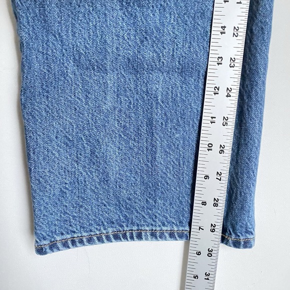 Abercrombie Fitch High Rise Loose Jeans Women 25 Blue Middle Wash Casual Relaxed - Picture 7 of 10